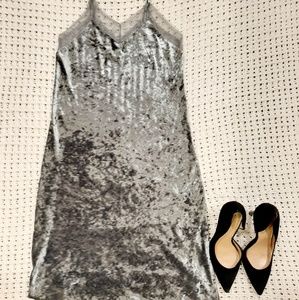 Velour tank midi dress